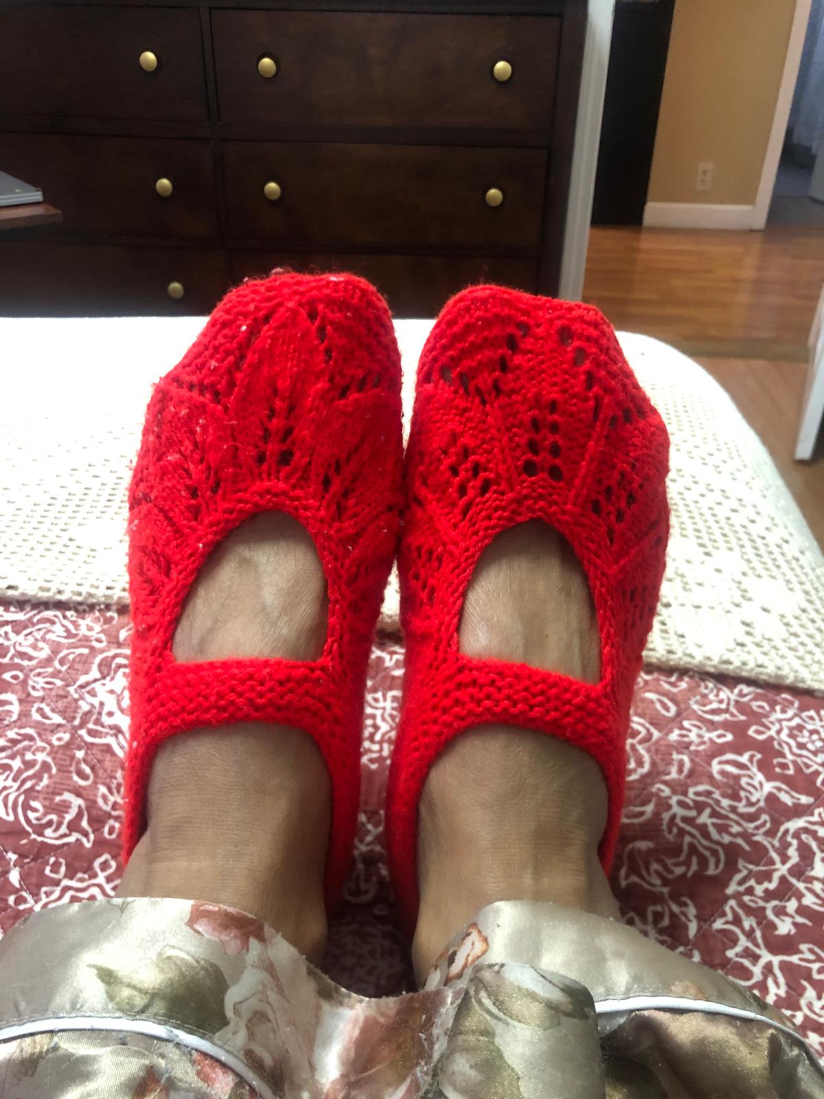 Sapatinhos de tricô para a minha filha Iara - 2023